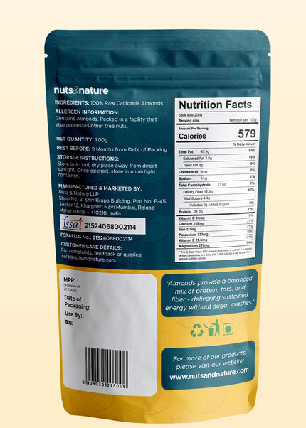 Premium Raw Almonds/Badam (California)