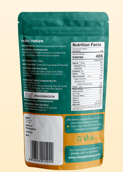 Premium Raw Chia Seeds
