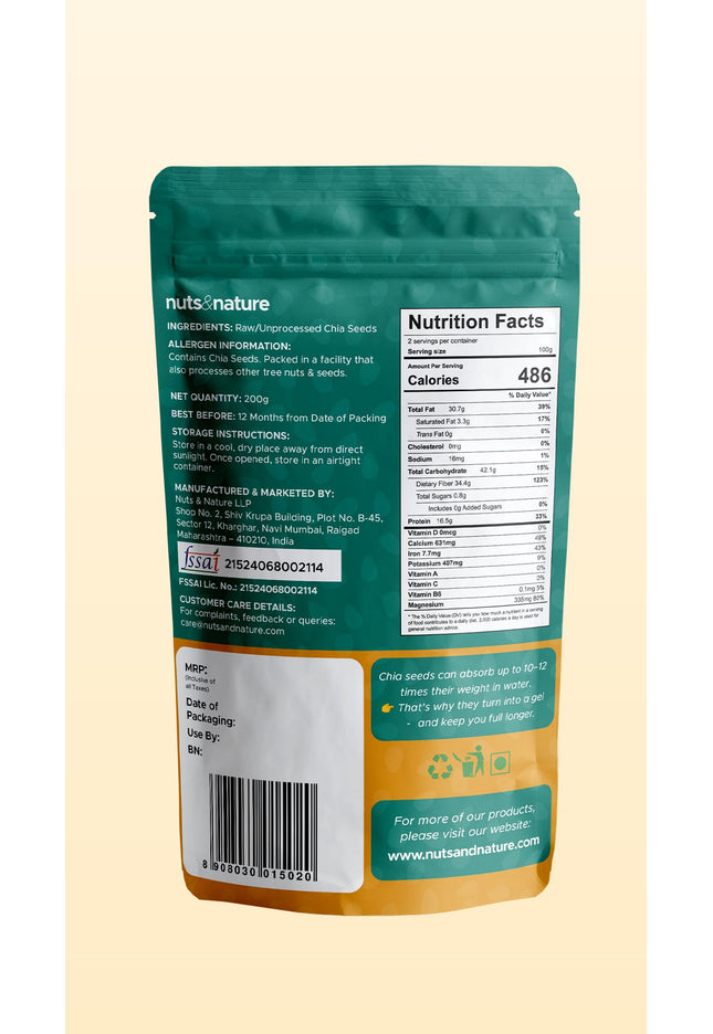Premium Raw Chia Seeds
