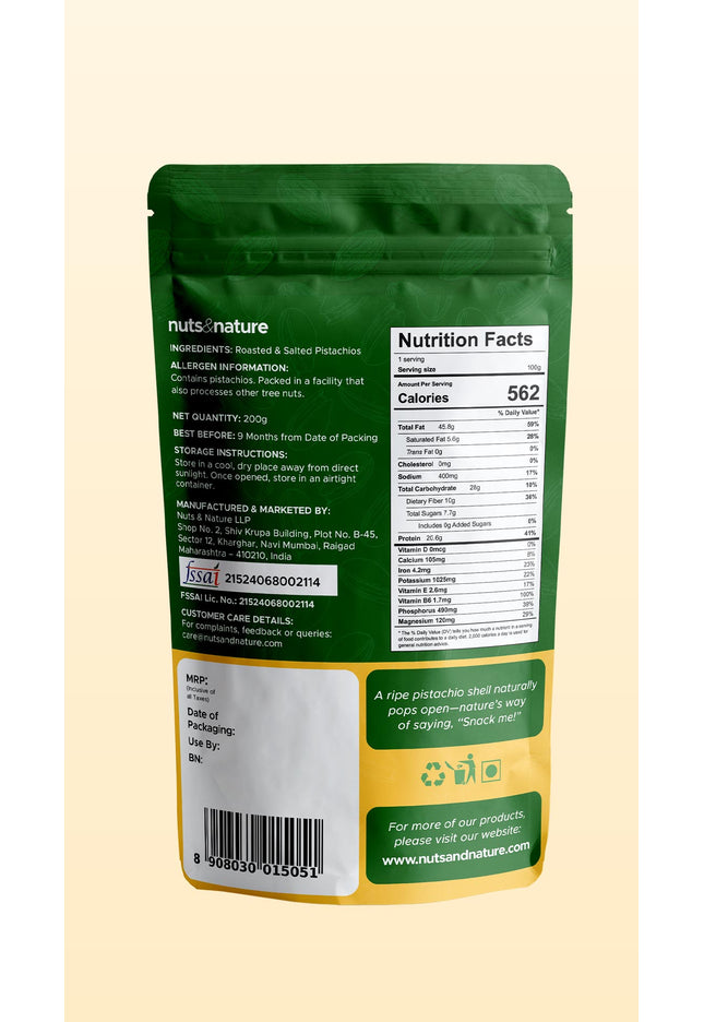 Premium Pistachios (Roasted & Salted)