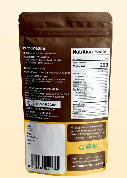 Premium Raisins (Kishmish)